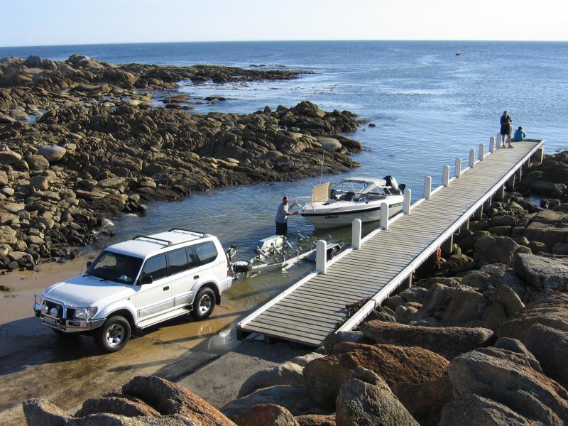 Marlo - West Cape at Cape Conran: Boat ramp and jetty