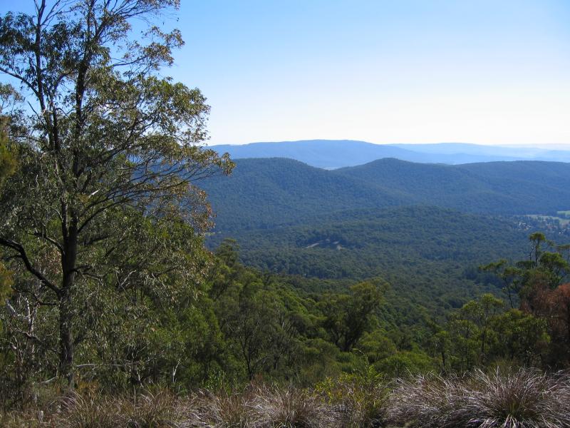 Marysville - Keppels Lookout, Paradise Plains Road: North-west view