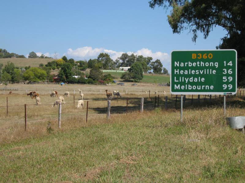 Marysville - Town of Buxton: Southerly view, south of Buxton