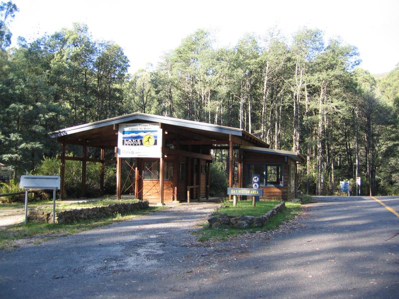 Marysville - Lake Mountain Road: Resort ticket office at Cascades day visitor area