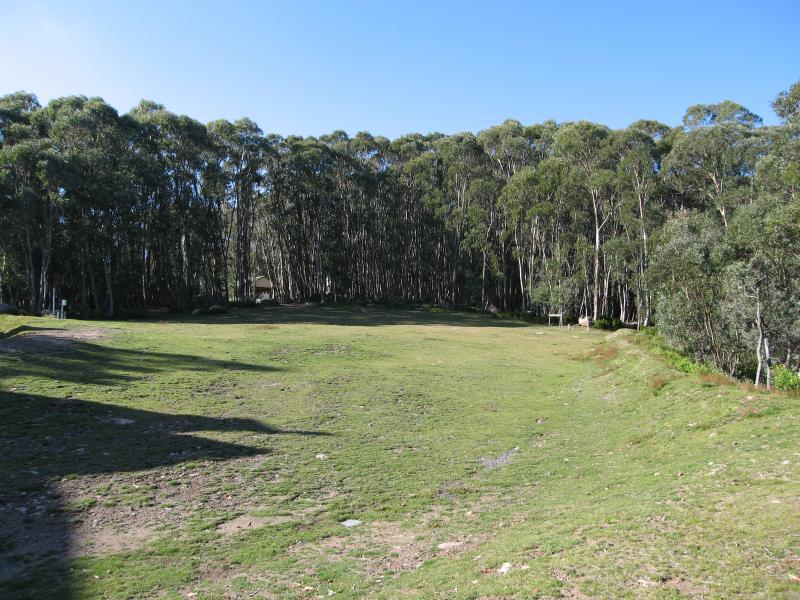 Marysville - Lake Mountain alpine resort: Grassy area next to visitor centre