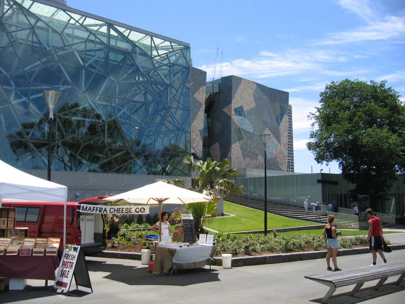 Melbourne CBD - Federation Square: River Terrace at The Edge