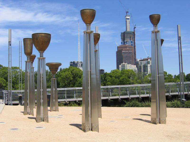 Melbourne CBD - Birrarung Marr and Yarra River: Federation Bells