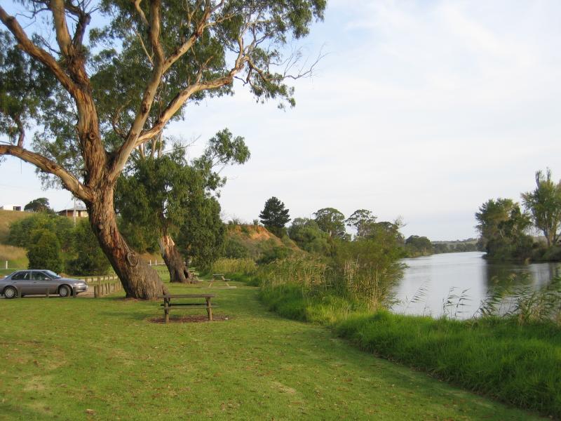 Metung - Swan Reach, 8 kilometres north of Metung - View south along Tambo River from Metung Rd