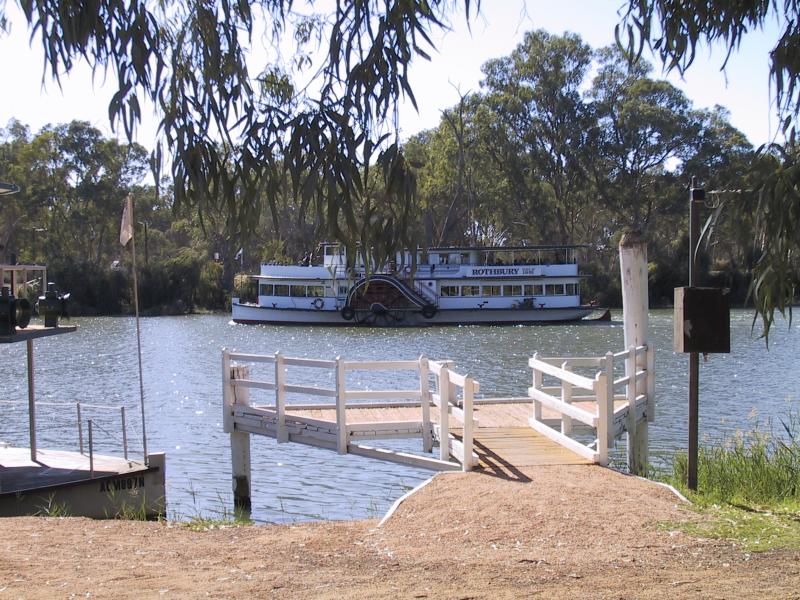 Mildura - Murray River in town: Rothbury out on the Murray River, near the wharf