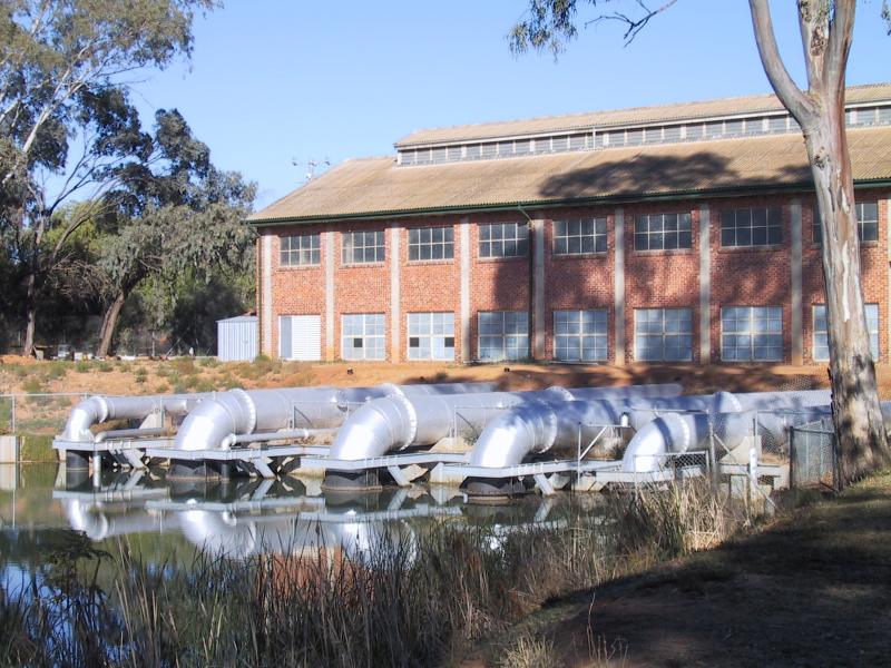 Mildura - Kings Billabong: Pumping station at Kings Billabong