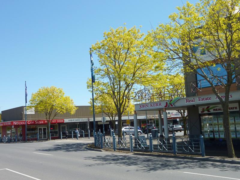 Moe - Shops and commercial Centre, Moore Street, George Street and Albert Street: North side of George St at Moore St