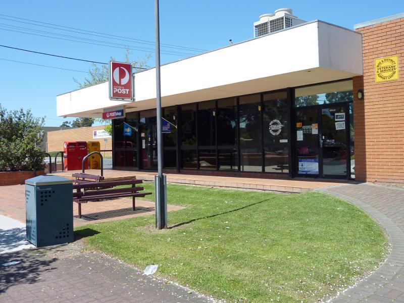 Moe - Shops and commercial Centre, Moore Street, George Street and Albert Street: Moe Post Office, corner Albert St and Kirk St