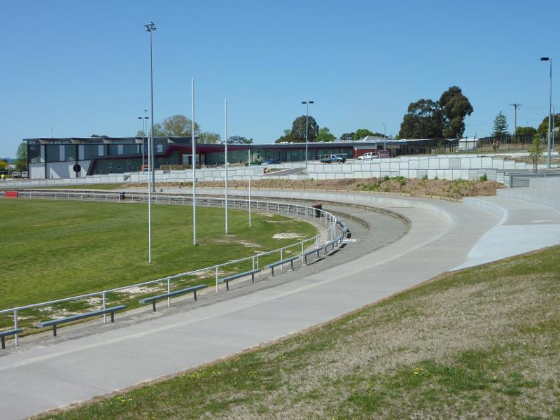 Moe - Ted Summerton Reserve: North-easterly view from southern side of oval