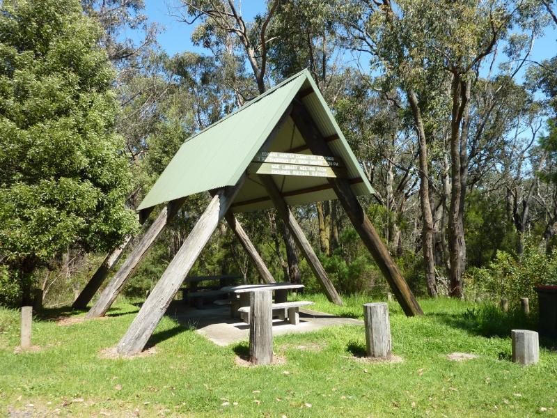 Moe - Edward Hunter Heritage Bush Reserve, Coalville Road: Shelter at second entrance to reserve