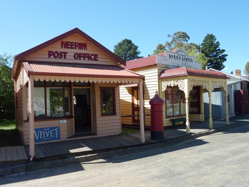 Moe - Gippsland Heritage Park, Lloyd Street: Neerim post office and Sarah Carter dressmaker