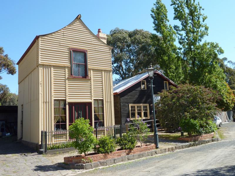 Moe - Gippsland Heritage Park, Lloyd Street: 'Loren' iron house and coach builder's workshop