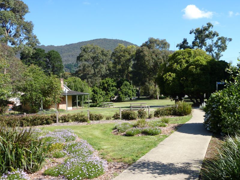 Montrose - Montrose Town Centre and gardens, Mt Dandenong Tourist Road: Pathway near Leith Rd