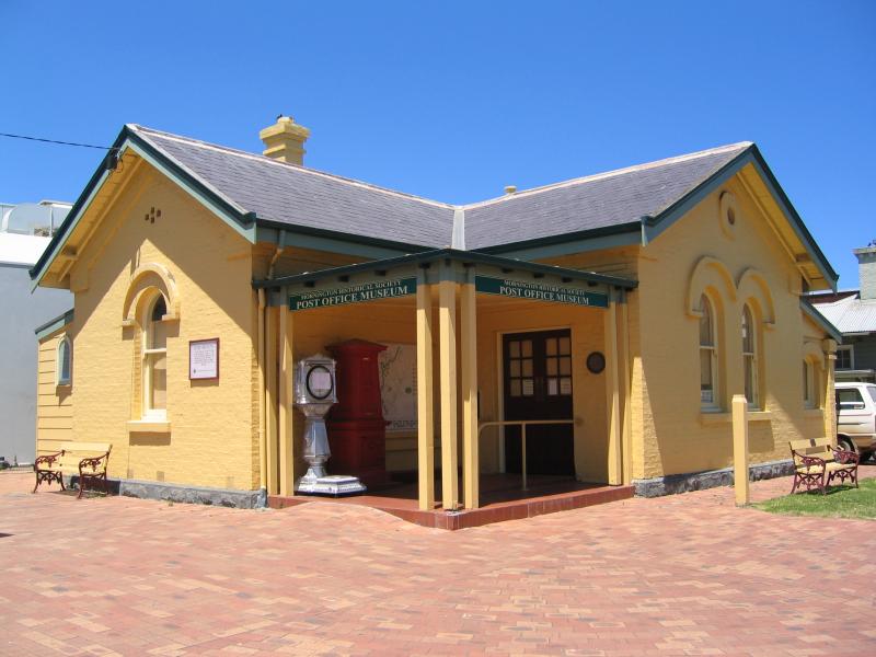 Mornington - Public buildings in Main Street near Esplanade: Old Post Office Museum, corner Main St and Esplanade