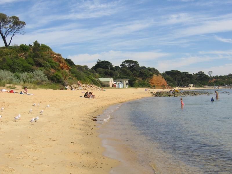 Mornington - Shire Hall Beach and Scout Beach: View along Scout Beach