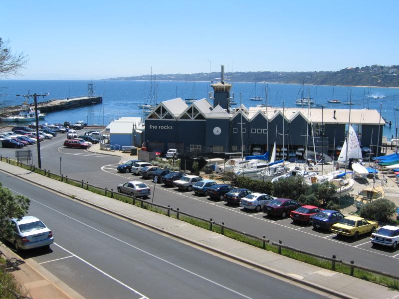 Mornington - Coastal areas and views around Schnapper Point: Yacht Club and Mornington Jetty