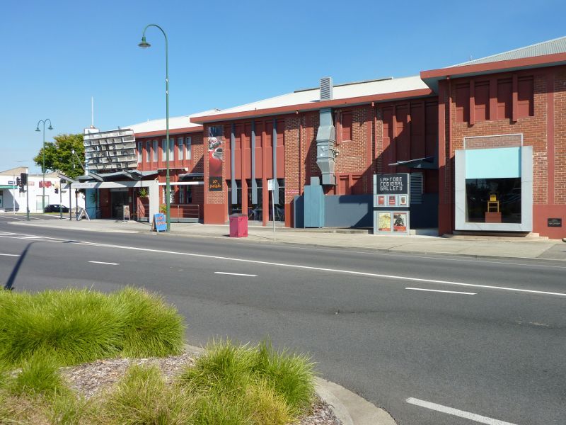 Morwell - Shops and commercial centre, Commercial Road, Tarwin Street and George Street: Latrobe Regional Gallery, corner Commercial Rd and Hazelwood Rd