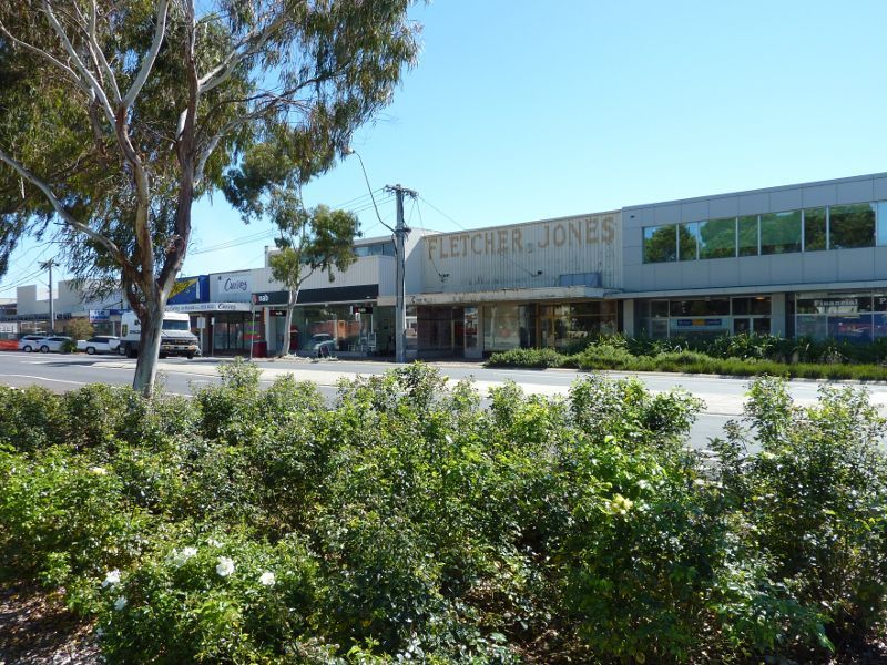 Morwell - Shops and commercial centre, Princes Drive and Church Street - North side of Princes Dr west of Church St