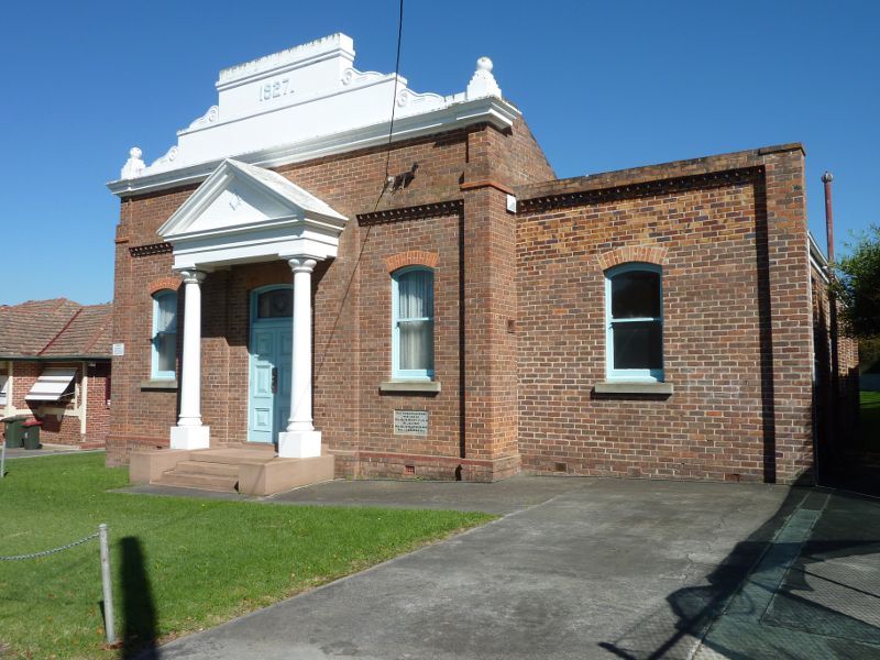 Morwell - Around Morwell: Former Masonic Temple, Hazelwood Rd between Commercial Rd and Ann St