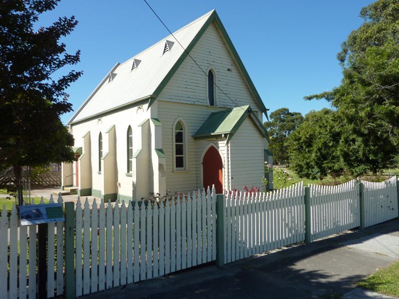 Morwell - Around Morwell: Former St Mary's Church of England, Chapel St opposite George St