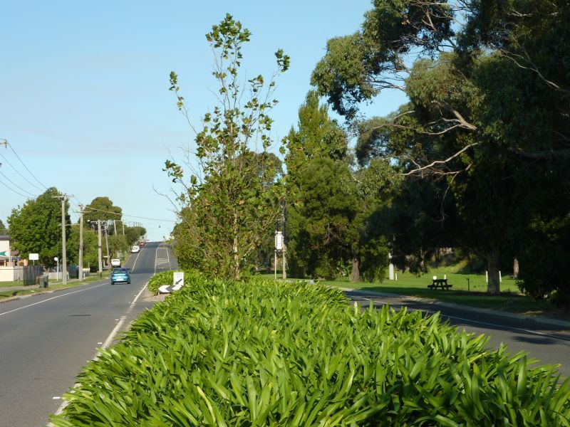 Morwell - Around Morwell: View east along Princes Dr east of Toners La