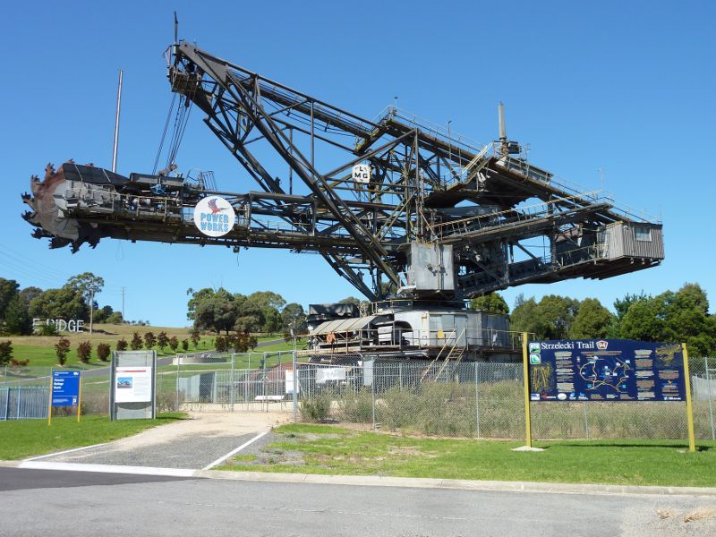 Morwell - Power Works and surrounds, Ridge Road: Dredger 21, corner Commercial Rd and Ridge Rd