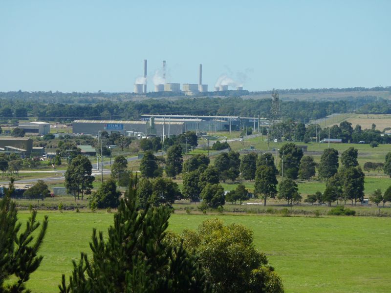 Morwell - Power Works and surrounds, Ridge Road - Easterly view towards Loy Yang Power Station
