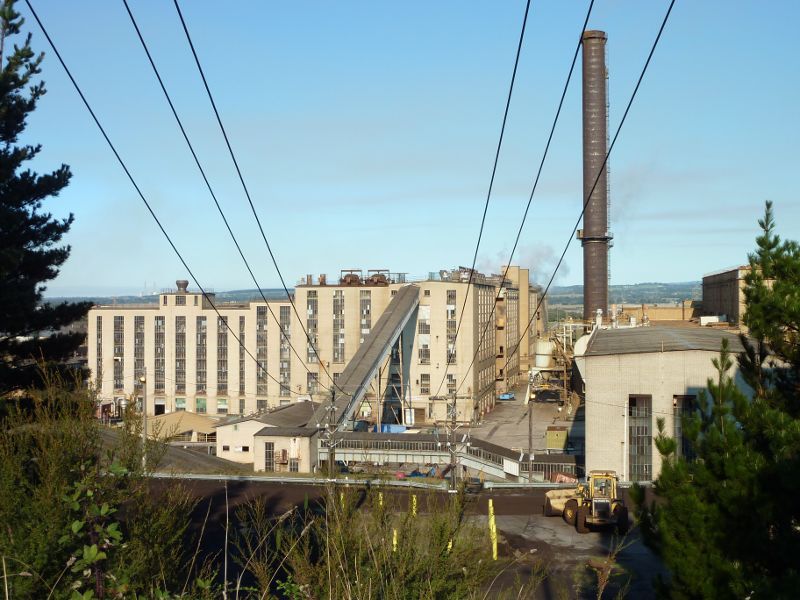 Morwell - Power Works and surrounds, Ridge Road: View of Energy Brix power station from southern end of Hazelwood Dr