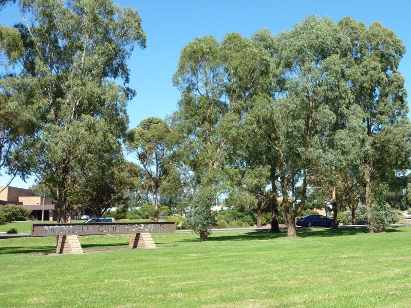 Morwell - Morwell Civic Gardens and Kernot Lake, Princes Drive: Morwell Civic Gardens sign