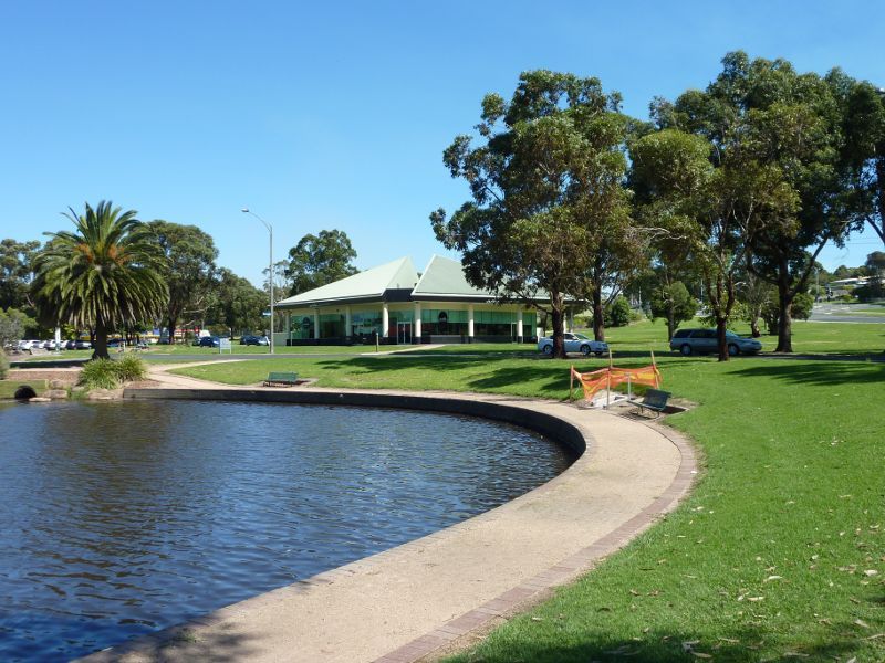 Morwell - Morwell Civic Gardens and Kernot Lake, Princes Drive: View towards western side of Kernot Lake