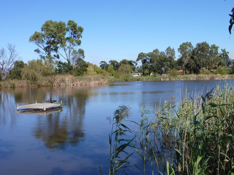 Morwell - Morwell Civic Gardens and Kernot Lake, Princes Drive: North-eastern end of Lake Kernot