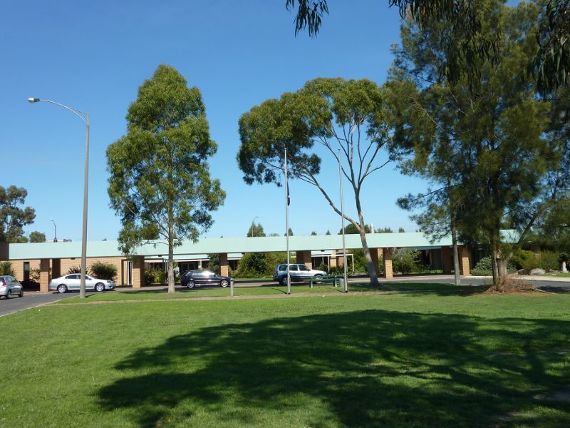 Morwell - Gipps TAFE and surrounds, Princes Drive at Monash Way: Main entrance to Gipps TAFE