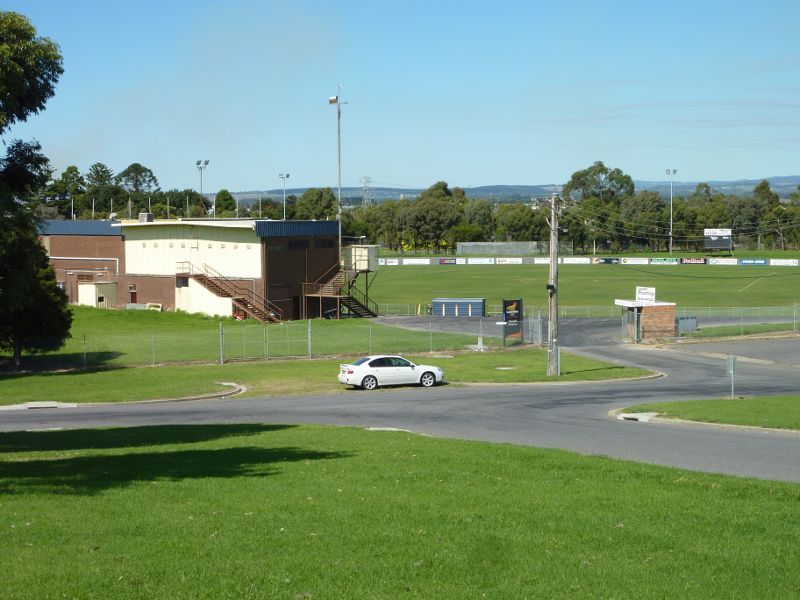 Morwell - Ronald Reserve, Vary Street - View towards football oval from Vary St