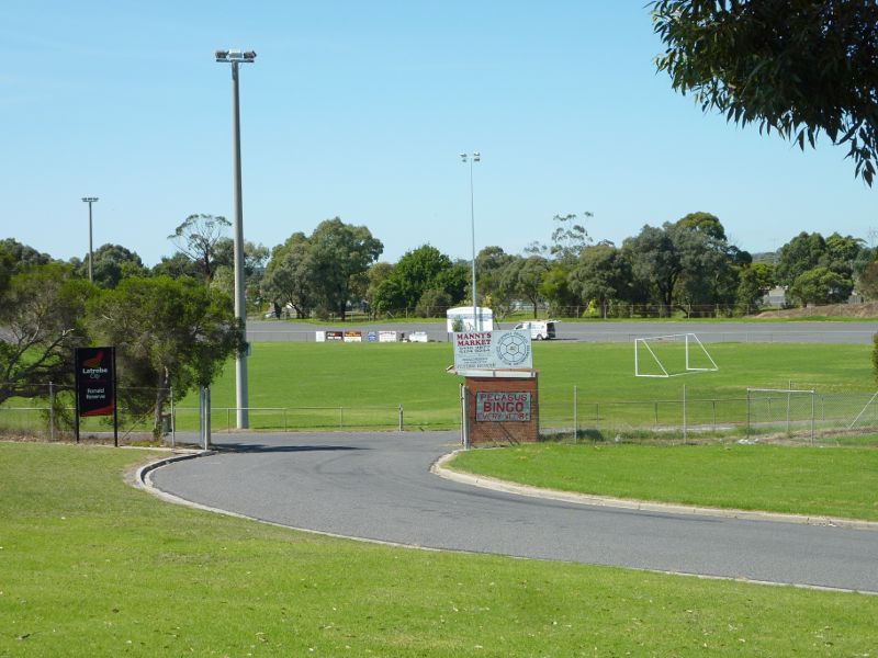 Morwell - Ronald Reserve, Vary Street: Entrance to soccer oval