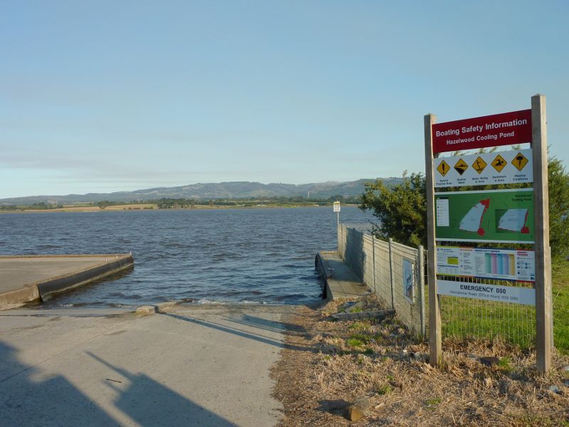 Morwell - Hazelwood Pondage at power boat launching area, Yinnar Road: Boat ramp
