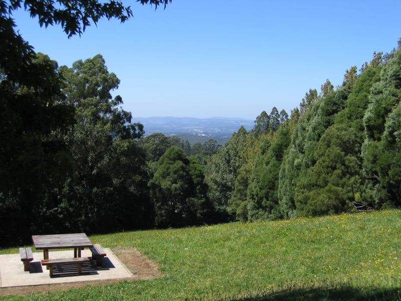 Mount Dandenong - Mount Dandenong Arboretum, Ridge Road: View from car park