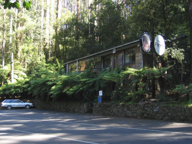 Mount Dandenong - William Ricketts Sanctuary, Mt Dandenong Tourist Rd: View of entrance to William Ricketts Sanctuary from Mt Dandenong Tourist Rd
