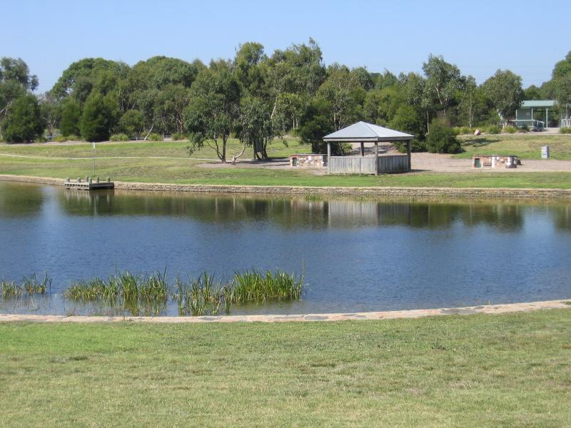 Mount Eliza - Mount Eliza Regional Park, Two Bays Road: View across lake at Lakeside Picnic Area