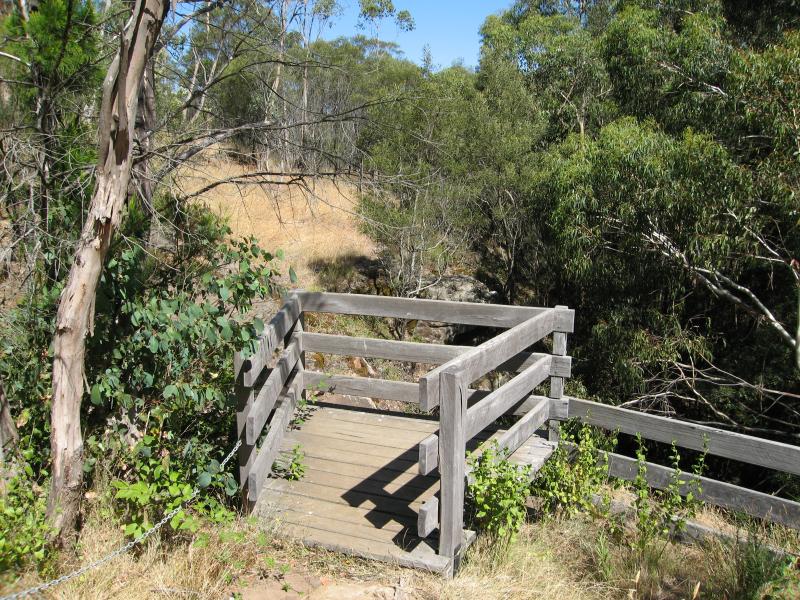 Mount Macedon - Stanley Park, Salisbury Road: Viewing platform at top of waterfall