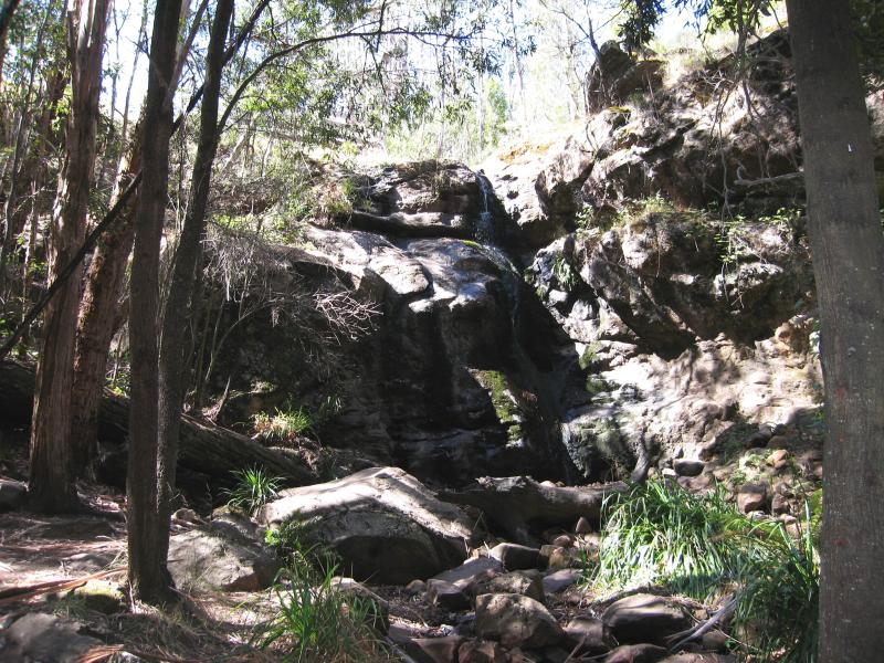 Mount Macedon - Stanley Park, Salisbury Road: View of falls from base