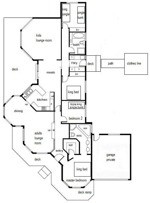 Family Fun House - Floor plan