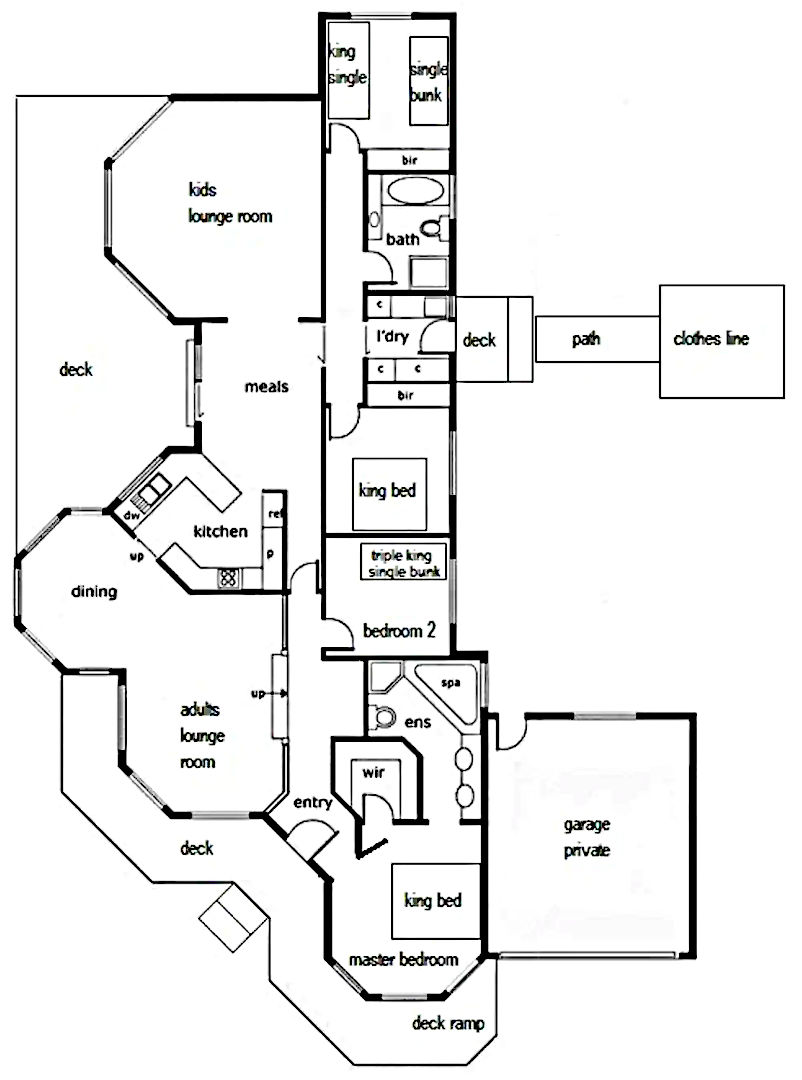 Family Fun House - Floor plan