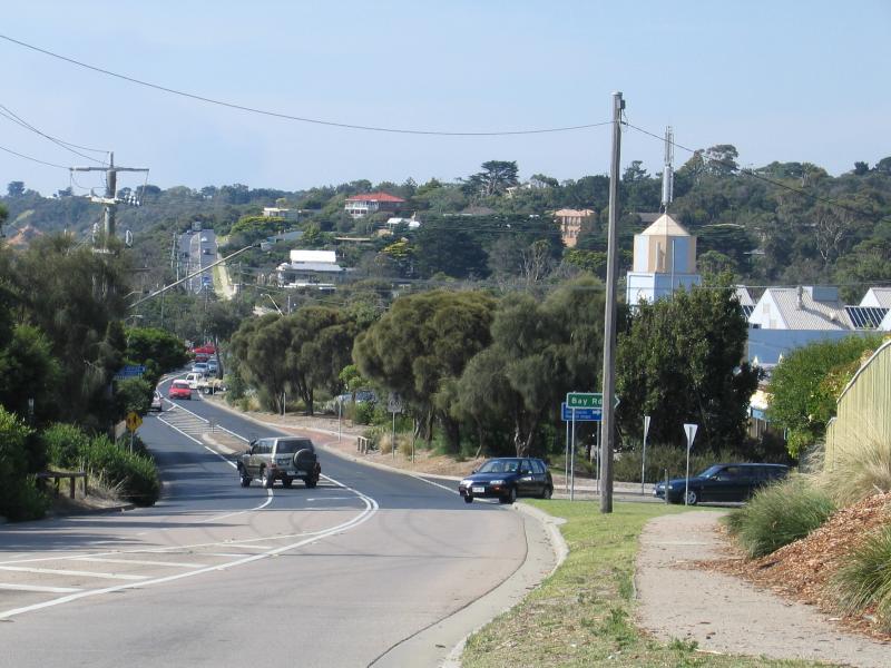 Mount Martha - Commercial centre and shops, Lochiel Avenue and Bay Road: View north-east along Esplanade towards Bay Rd