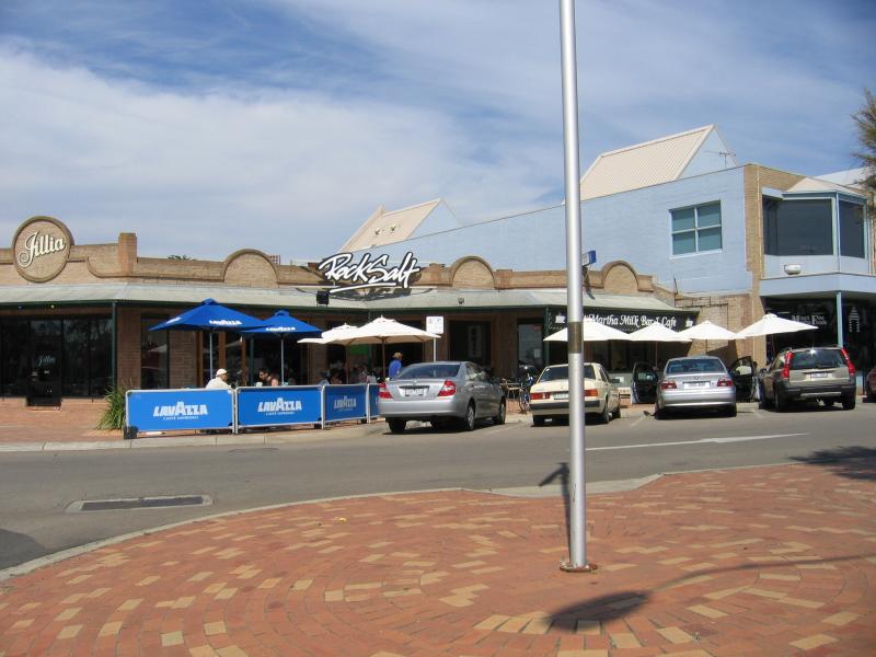 Mount Martha - Commercial centre and shops, Lochiel Avenue and Bay Road: Cafes, Lochiel Av at Watson Rd