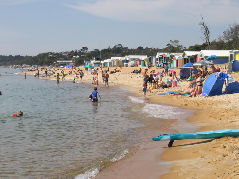 Mount Martha - Mount Martha Beach South, Kilburn Grove area: People enjoying the beach and water