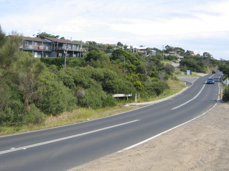 Mount Martha - Southern coast: View south-west along Esplanade towards Hearn Rd