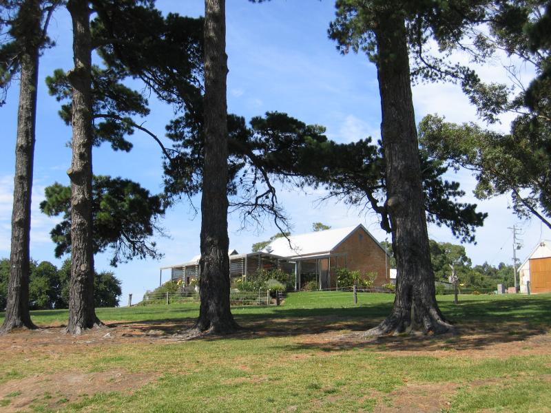 Mount Martha - The Briars Park, Nepean Highway: View of Josephines Restaurant from pine trees near homestead
