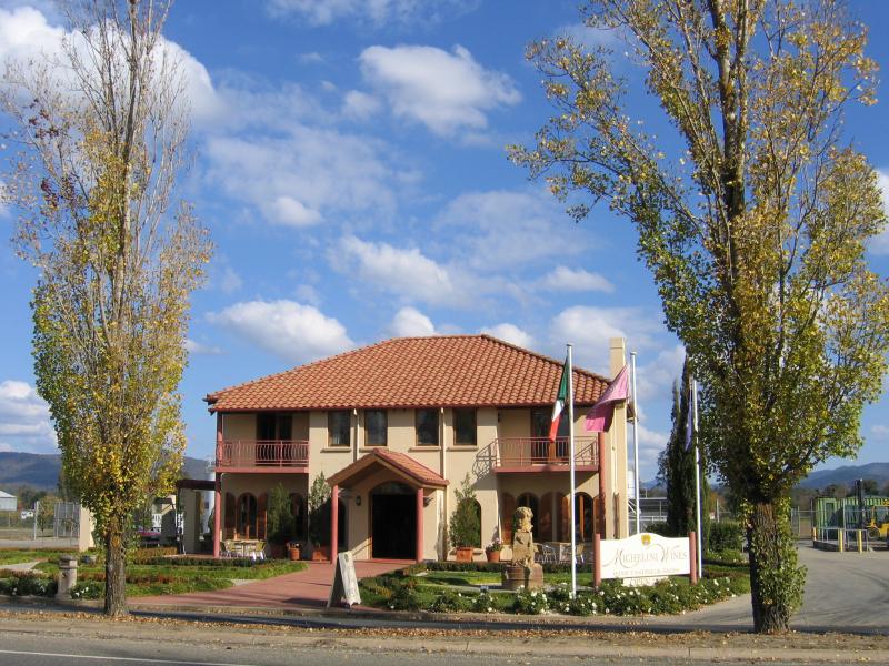 Myrtleford - Around Myrtleford: Michelini Wines, Myrtle St west of Prince St