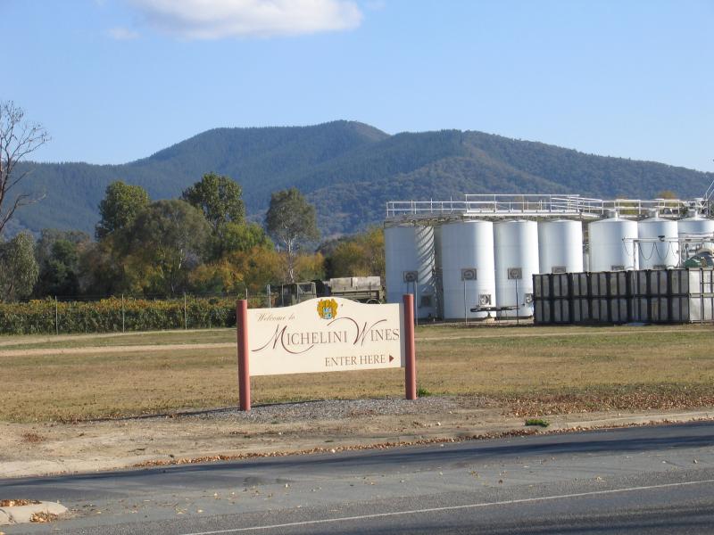 Myrtleford - Around Myrtleford: Michelini Wines, Myrtle St west of Prince St