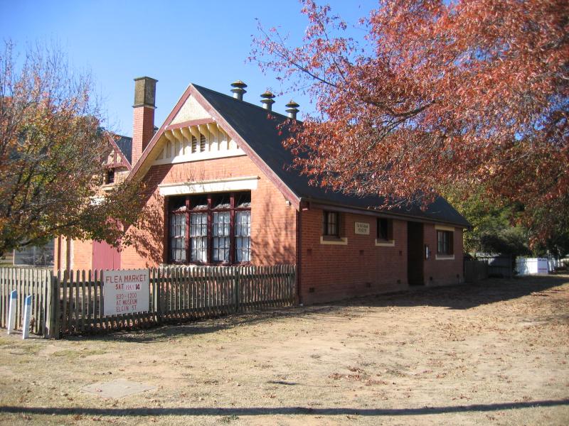 Myrtleford - Around Myrtleford: Old School Museum, corner Elgin St and Albert St